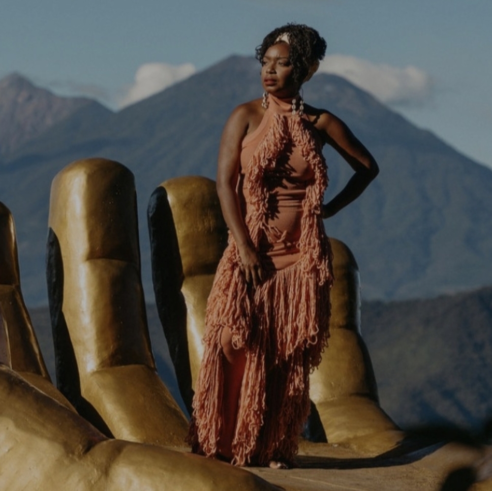 Hanifa Terracotta Fringe Maxi Dress - Picture 3 of 3